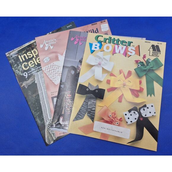 Vintage Annies Attic Crochet Booklets Mixed Lot of Four - Picture 10 of 10